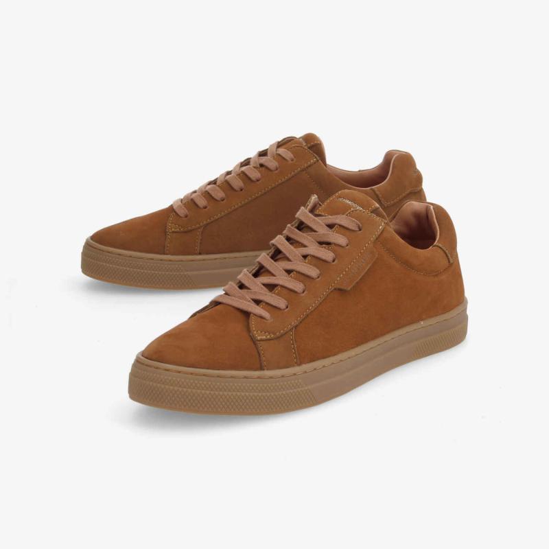 SPARKLE SNEAKER M - NUBUCK - NOISETTE